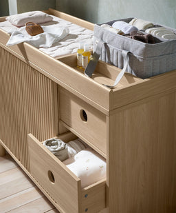 Mamas & Papas Dressers & Changers Oska Wide Dresser Changer - Natural Oak