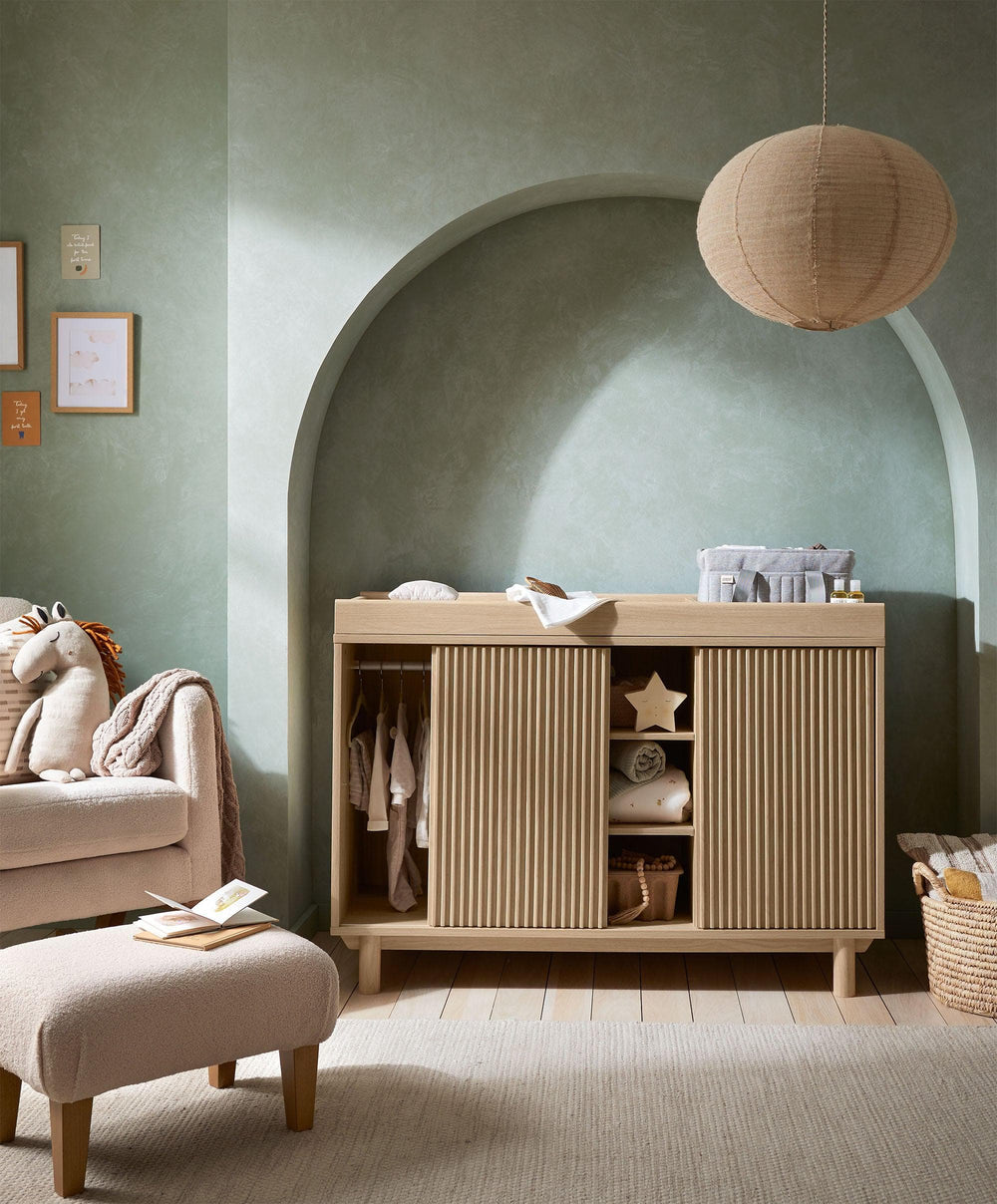 Mamas &amp; Papas Dressers &amp; Changers Oska Wide Dresser Changer - Natural Oak