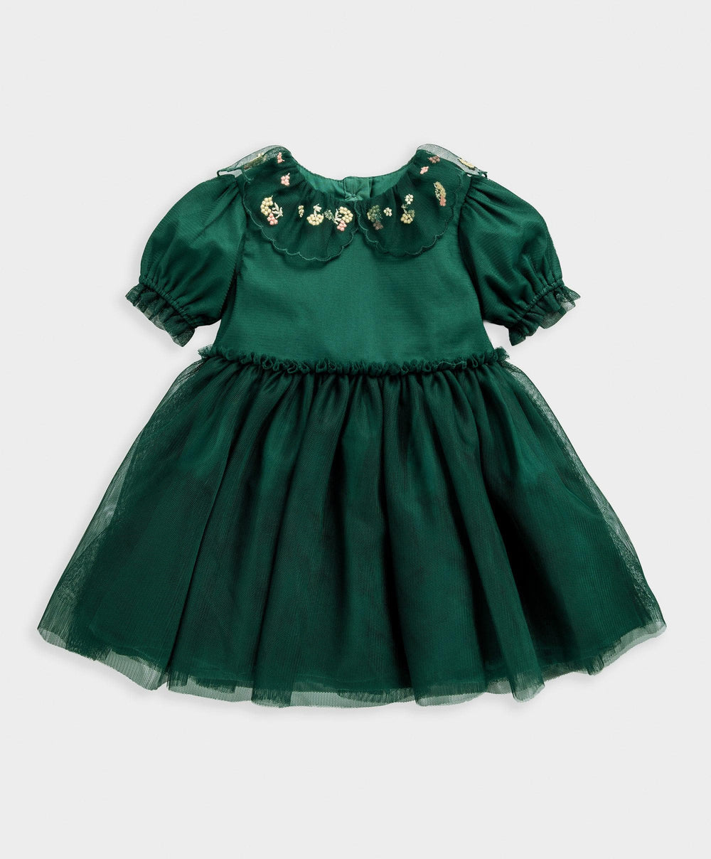Mamas &amp; Papas Dresses &amp; Skirts Deep Green Mesh Tulle Dress