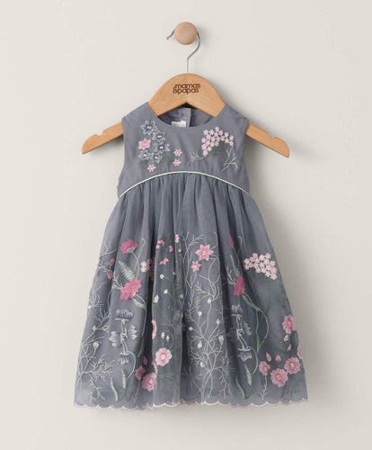 Mamas & Papas Dresses & Skirts Floral Embroidered Dress - Multi