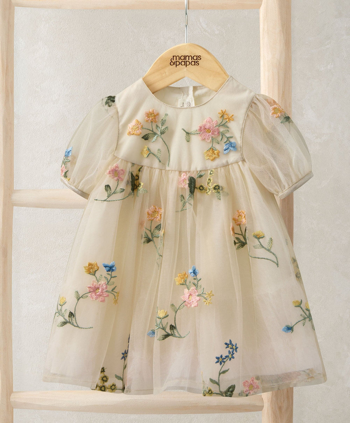 Mamas & Papas Floral Mesh Dress