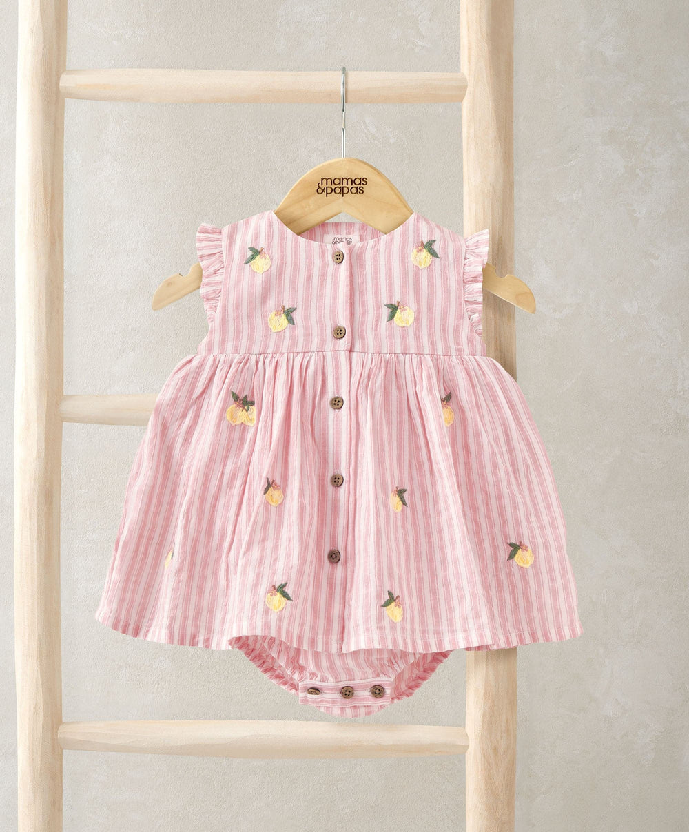 Mamas &amp; Papas Dresses &amp; Skirts Lemon Embroidered Dress