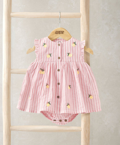 Mamas & Papas Dresses & Skirts Lemon Embroidered Dress