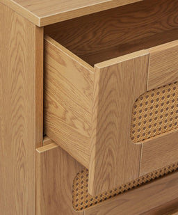 Mamas & Papas Esna 3 Piece Cotbed Set with Dresser Changer & Wardrobe - Rattan
