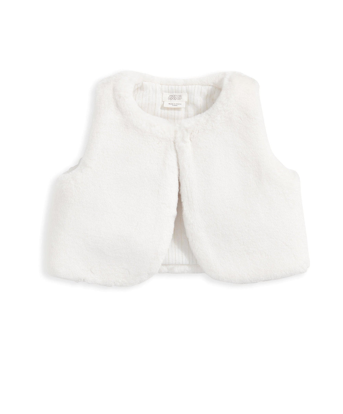 Faux Fur Gilet Cream – Mamas Papas UK