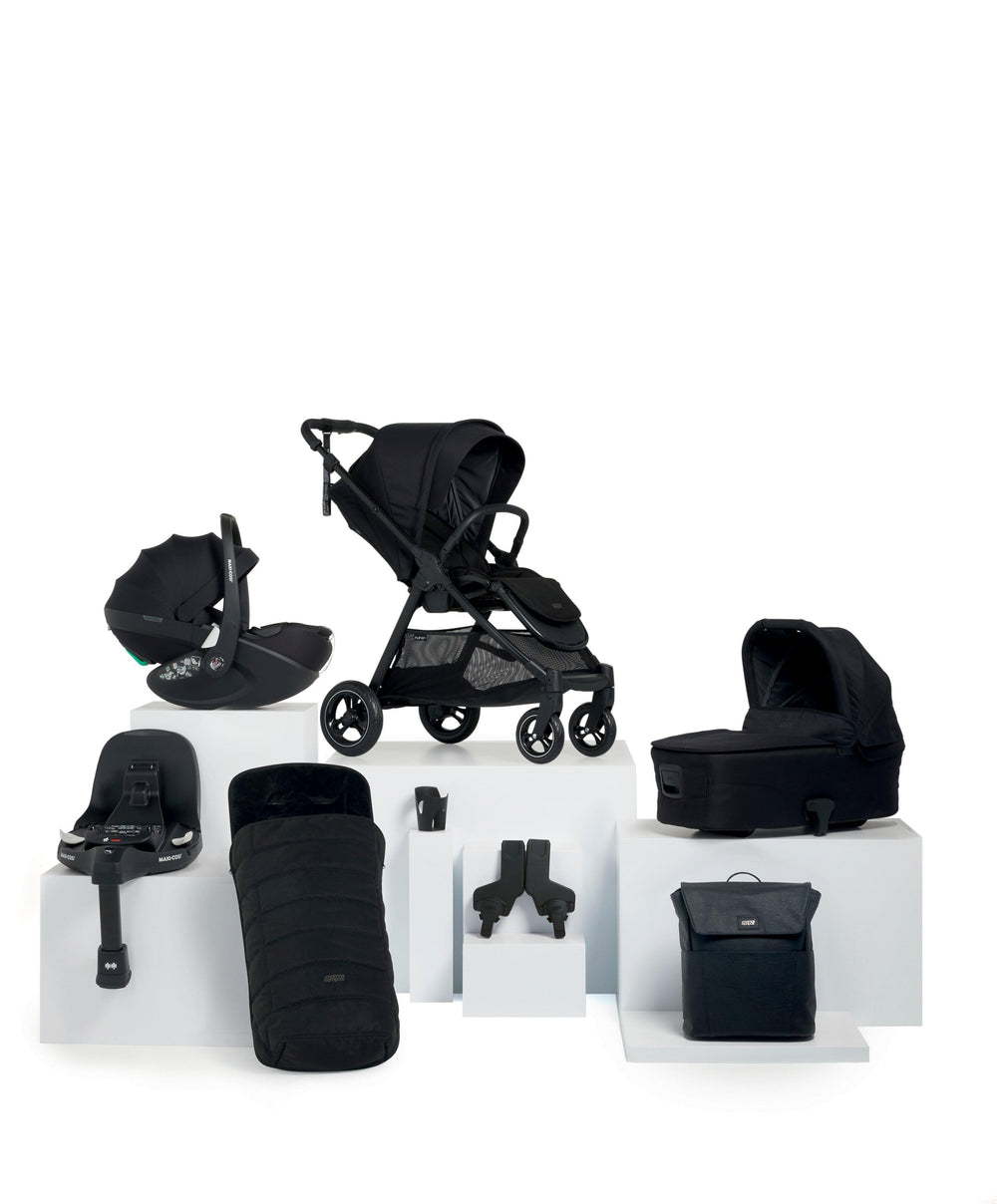 Mamas &amp; Papas Flip XT³ Pushchair Bundle with Maxi-Cosi Pebble 360 Pro² Car Seat (8 Pieces) - Ink