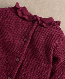 Mamas & Papas Floral Embroidery Detail Knitted Romper
