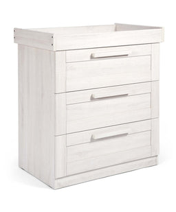 Mamas & Papas Furniture Sets Atlas 2 Piece Cot Bed Set with Dresser Changer - Nimbus White