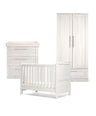 Mamas & Papas Furniture Sets Atlas 3 Piece Convertible Cot Range with Dresser Changer & Wardrobe - White