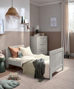 Mamas & Papas Furniture Sets Atlas 3 Piece Cotbed Range with Dresser Changer and Wardrobe - Nimbus White
