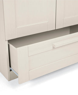 Mamas & Papas Furniture Sets Atlas 3 Piece Cotbed Range with Dresser Changer & Wardrobe - Stone