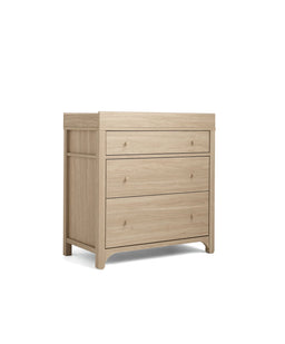 Mamas & Papas Furniture Sets Barton 2 Piece Cotbed Set with Dresser Changer - Natural/Oak