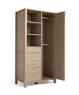 Mamas & Papas Furniture Sets Barton  3 Piece Cotbed Range with Dresser Changer & Wardrobe - Natural/Oak