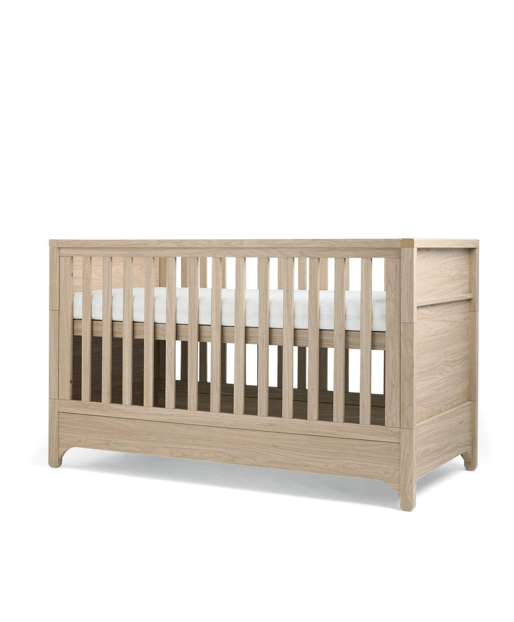 Mamas &amp; Papas Furniture Sets Barton Cotbed with Essential Airflow Pocket Spring Cotbed Mattress Bundle