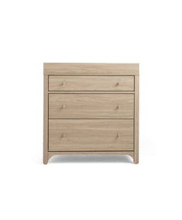 Mamas & Papas Furniture Sets Barton Nursery Bundle With Lua Bedside Crib (6 Piece) - Natural/Oak