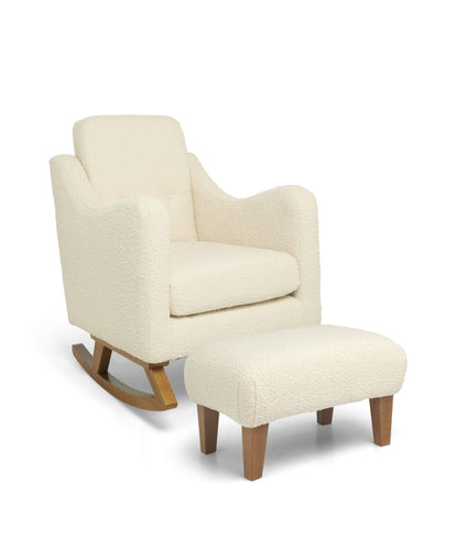 Mamas & Papas Furniture Sets Bowdon Nursing Chair Set in Chenille Boucle - Oyster