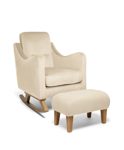 Mamas & Papas Furniture Sets Bowdon Nursing Chair Set in Soft Weave - Camel