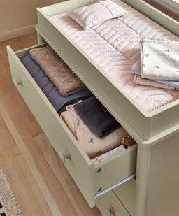 Mamas & Papas Furniture Sets Eryn 2 Piece Cotbed Set with Dresser Changer - Willow Green