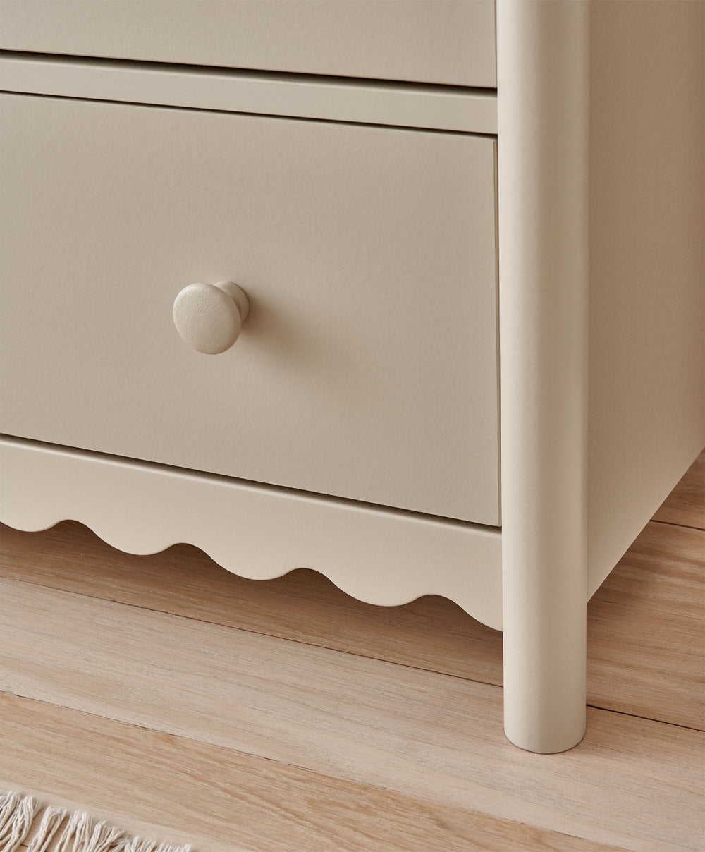 Mamas &amp; Papas Furniture Sets Eryn 3 Piece Cotbed Range with Dresser Changer &amp; Wardrobe - Cashmere