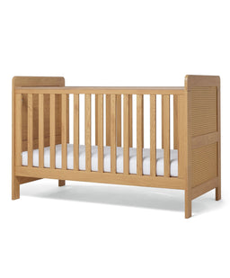 Mamas & Papas Furniture Sets Esna Nursery Bundle with Lua Bedside Crib (6 Piece) – Rattan