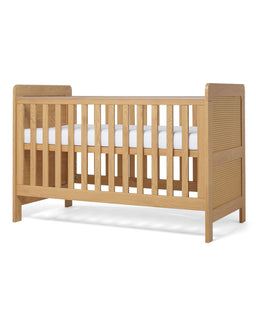 Mamas & Papas Furniture Sets Esna Nursery Bundle with Lua Bedside Crib (6 Piece) – Rattan