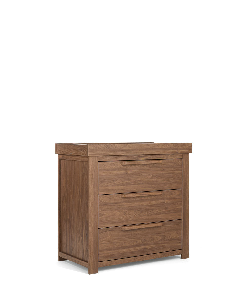 Mamas &amp; Papas Furniture Sets Franklin 2 Piece Cotbed Set With Dresser Changer - Walnut