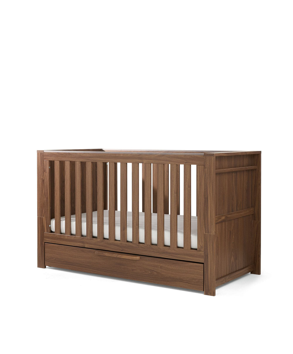 Mamas &amp; Papas Furniture Sets Franklin 2 Piece Cotbed Set With Dresser Changer - Walnut