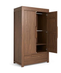 Mamas & Papas Furniture Sets Franklin 3 Piece Cotbed Range with Dresser & Wardrobe - Walnut
