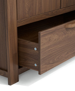 Mamas & Papas Furniture Sets Franklin 3 Piece Cotbed Range with Dresser & Wardrobe - Walnut
