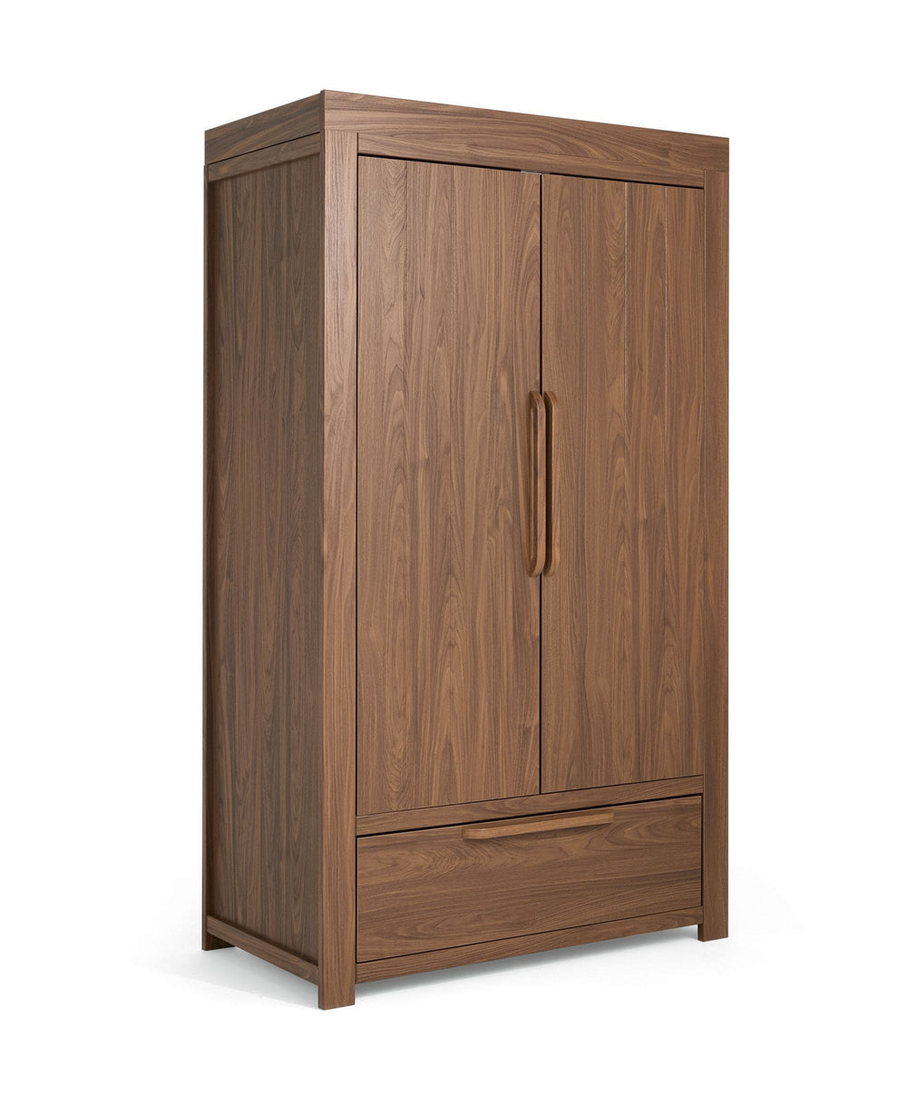 Mamas &amp; Papas Furniture Sets Franklin 3 Piece Cotbed Range with Dresser &amp; Wardrobe - Walnut