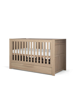 Mamas & Papas Furniture Sets Franklin Nursery Bundle with Lua Bedside Crib (6 Piece) – Natural Oak