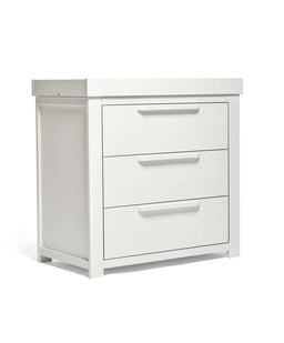 Mamas & Papas Furniture Sets Franklin Nursery Bundle with Lua Bedside Crib (6 Piece) – White Wash