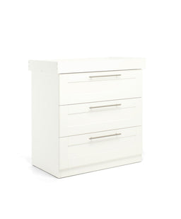 Mamas & Papas Furniture Sets Hampden Nursery Bundle with Lua Bedside Crib (6 Piece) – White