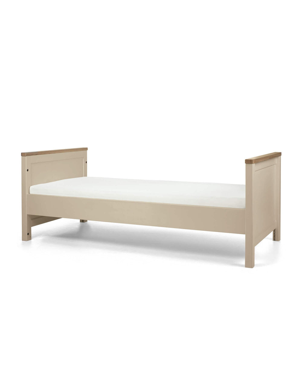 Mamas &amp; Papas Furniture Sets Harwell 3 Piece Cotbed Range with Alma Nursing Chair &amp; Stool - Cashmere/Off White Boucle