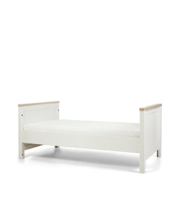 Mamas & Papas Furniture Sets Harwell Convertible Cot Bundle with Essential Pocket Spring Petite Cot Mattress - White/Natural