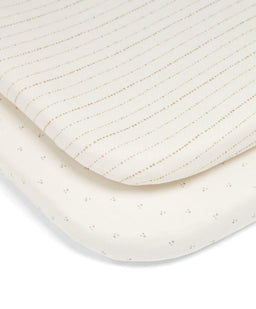 Mamas & Papas Furniture Sets Harwell Nursery Bundle with Lua Bedside Crib (6 Piece) – Cashmere
