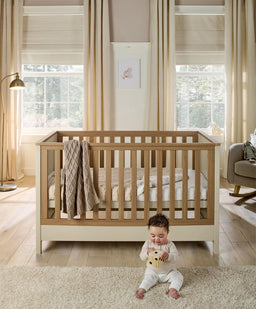 Mamas & Papas Furniture Sets Harwell Nursery Bundle with Lua Bedside Crib (6 Piece) – Cashmere