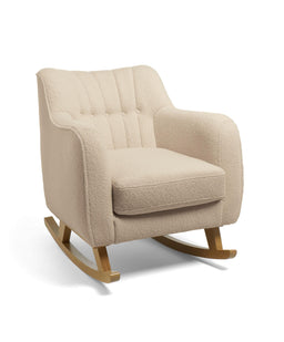 Mamas & Papas Furniture Sets Hilston Nursing Chair Set in Boucle - Oatmeal