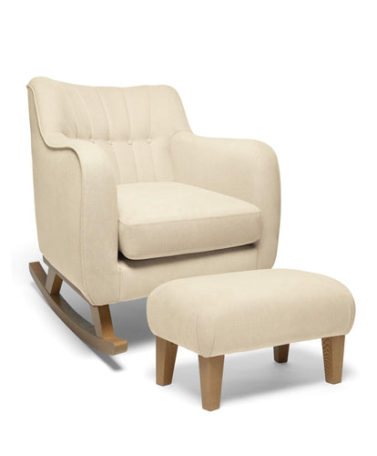 Mamas & Papas Furniture Sets Hilston Nursing Chair Set in Soft Weave - Camel