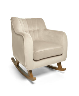 Mamas & Papas Furniture Sets Hilston Nursing Chair Set in Velvet - Latte