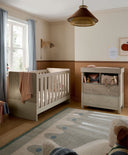 Mamas & Papas Furniture Sets Litton 2 Piece Cotbed Set with Dresser Changer - Washed Oak