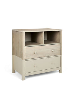 Mamas & Papas Furniture Sets Litton 2 Piece Cotbed Set with Dresser Changer - Washed Oak