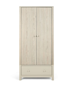 Mamas & Papas Furniture Sets Litton 3 Piece Cotbed Range with Dresser Changer and Wardrobe - Washed Oak