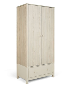 Mamas & Papas Furniture Sets Litton 3 Piece Cotbed Range with Dresser Changer and Wardrobe - Washed Oak