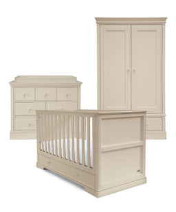 Mamas & Papas Furniture Sets Oxford 3 Piece Cotbed Range with Dresser Changer & Wardrobe - Cashmere