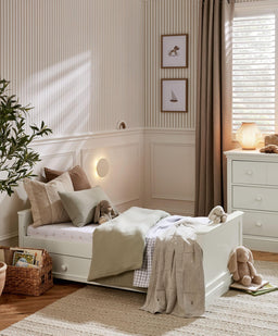 Mamas & Papas Furniture Sets Oxford 3 Piece Cotbed Range with Dresser Changer & Wardrobe - White