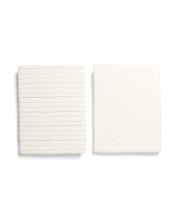 Mamas & Papas Furniture Sets Oxford Nursery Bundle With Lua Bedside Crib - Cashmere/Fawn