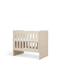 Mamas & Papas Furniture Sets Vyne Mini Cot with Essential Airflow Fibre Mini Cot Mattress & Sheets (4 Piece) - Cashmere/Oak
