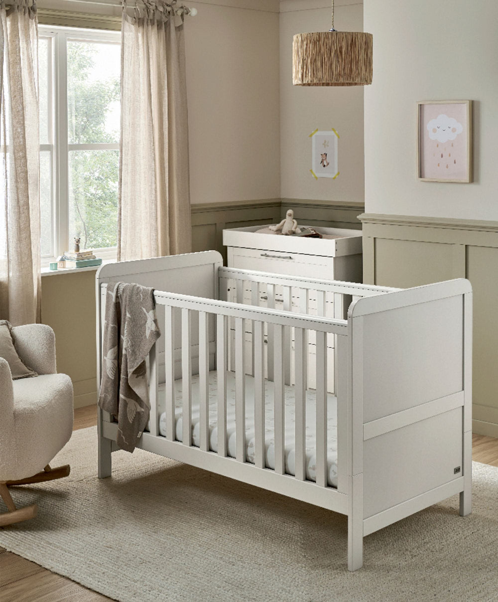 Mamas &amp; Papas Furniture Sets Walton 2 Piece Cotbed Set with Dresser Changer - White