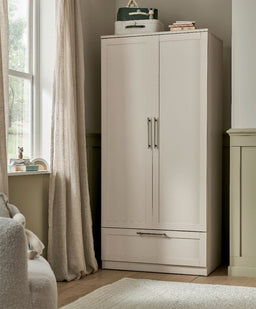 Mamas & Papas Furniture Sets Walton 3 Piece Range with Dresser Changer & Wardrobe - Cashmere